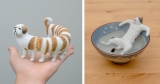 Ausgefallene Katzen-Scherzen werden zu entzückenden Miniaturen, die von Meetissai . geformt wurden